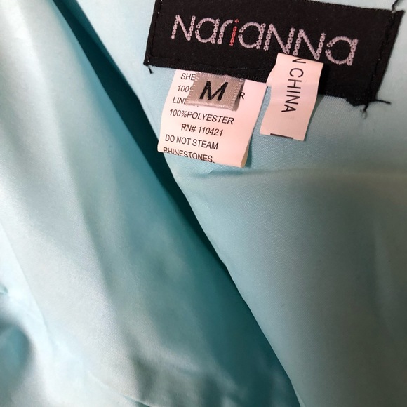 Cute one strap electric blue/cyan dress. - Picture 8 of 8